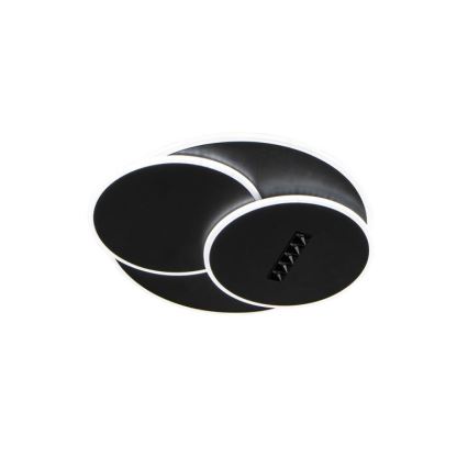 LED Pritemdomas lubinis šviestuvas LED/90W/230V 3000-6500K juoda + nuotolinio valdymo pultas