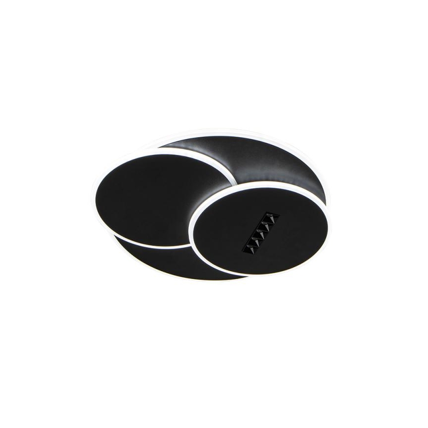 LED Pritemdomas lubinis šviestuvas LED/90W/230V 3000-6500K juoda + nuotolinio valdymo pultas
