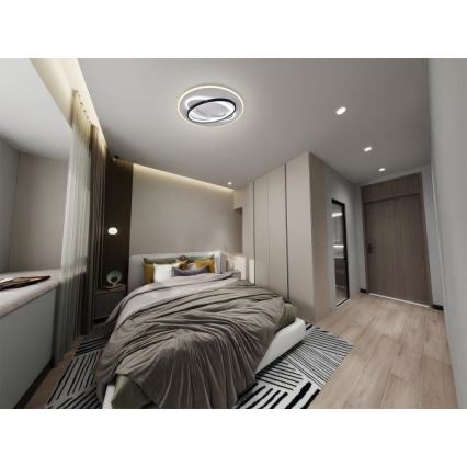 LED Pritemdomas lubinis šviestuvas LED/90W/230V 3000-6500K + nuotolinio valdymo pultas