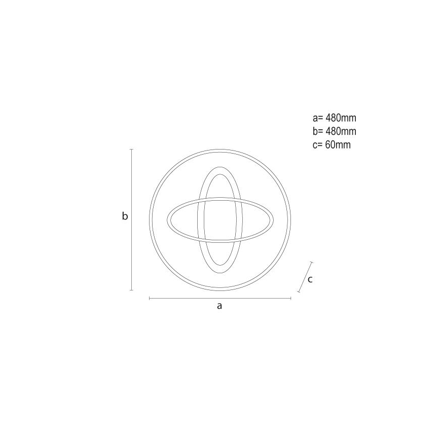 LED Pritemdomas lubinis šviestuvas LED/90W/230V 3000-6500K + nuotolinio valdymo pultas