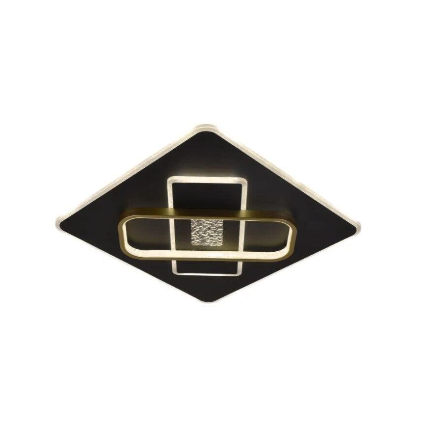 LED Pritemdomas lubinis šviestuvas LED/90W/230V 3000-6500K juoda + nuotolinio valdymo pultas