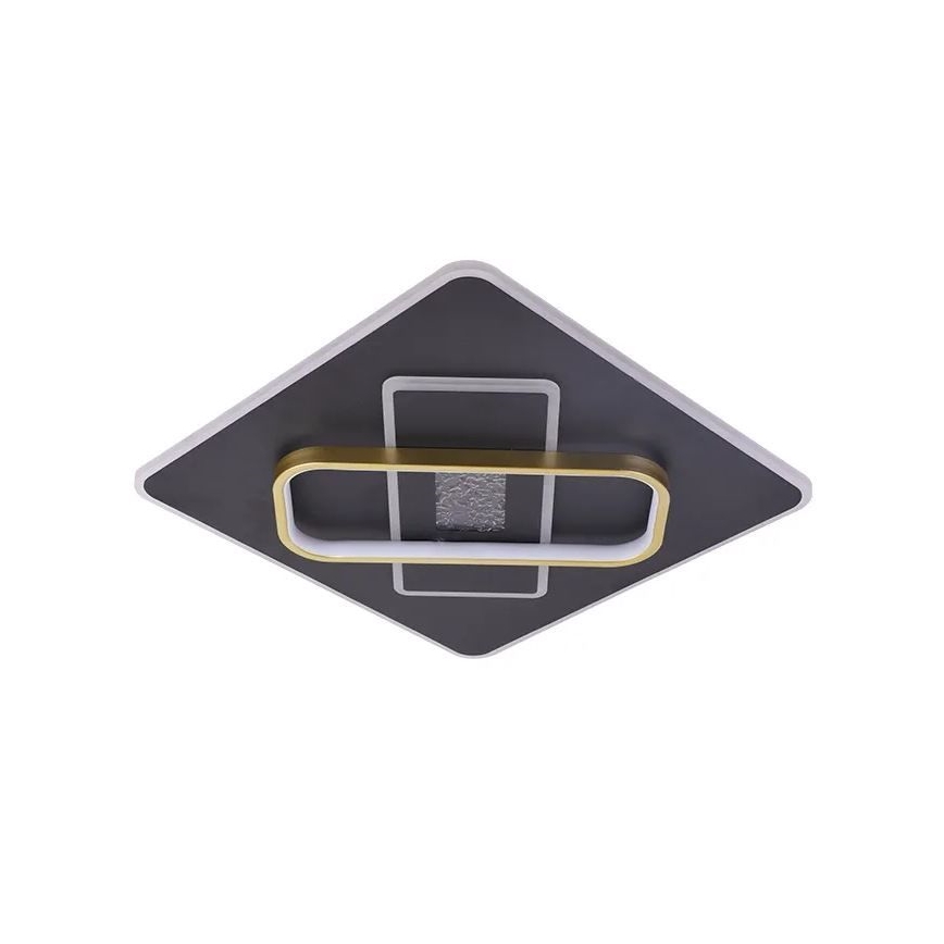 LED Pritemdomas lubinis šviestuvas LED/90W/230V 3000-6500K juoda + nuotolinio valdymo pultas