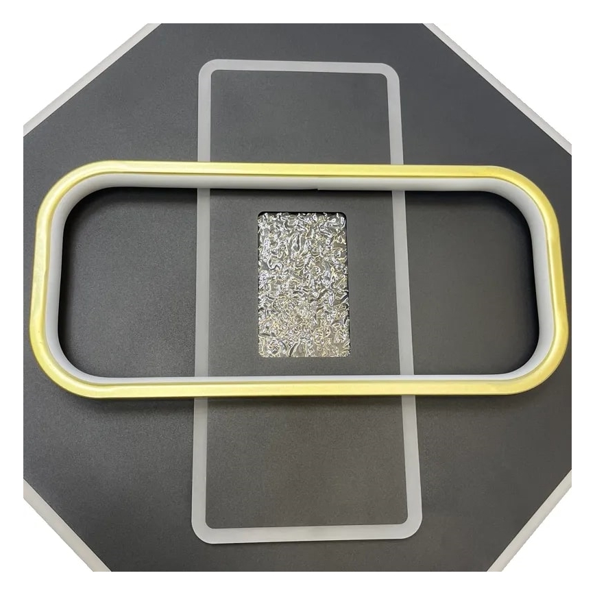 LED Pritemdomas lubinis šviestuvas LED/90W/230V 3000-6500K juoda + nuotolinio valdymo pultas