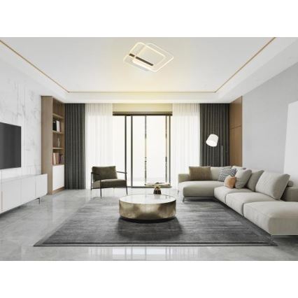 LED Pritemdomas lubinis šviestuvas LED/95W/230V 3000-6500K balta + nuotolinio valdymo pultas