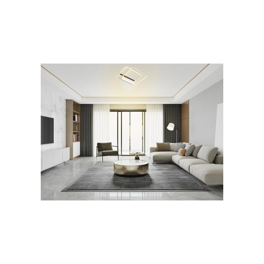 LED Pritemdomas lubinis šviestuvas LED/95W/230V 3000-6500K balta + nuotolinio valdymo pultas
