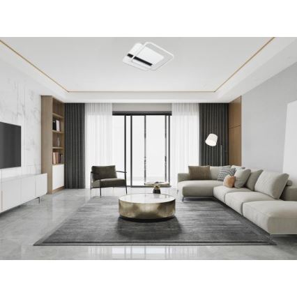 LED Pritemdomas lubinis šviestuvas LED/95W/230V 3000-6500K balta + nuotolinio valdymo pultas