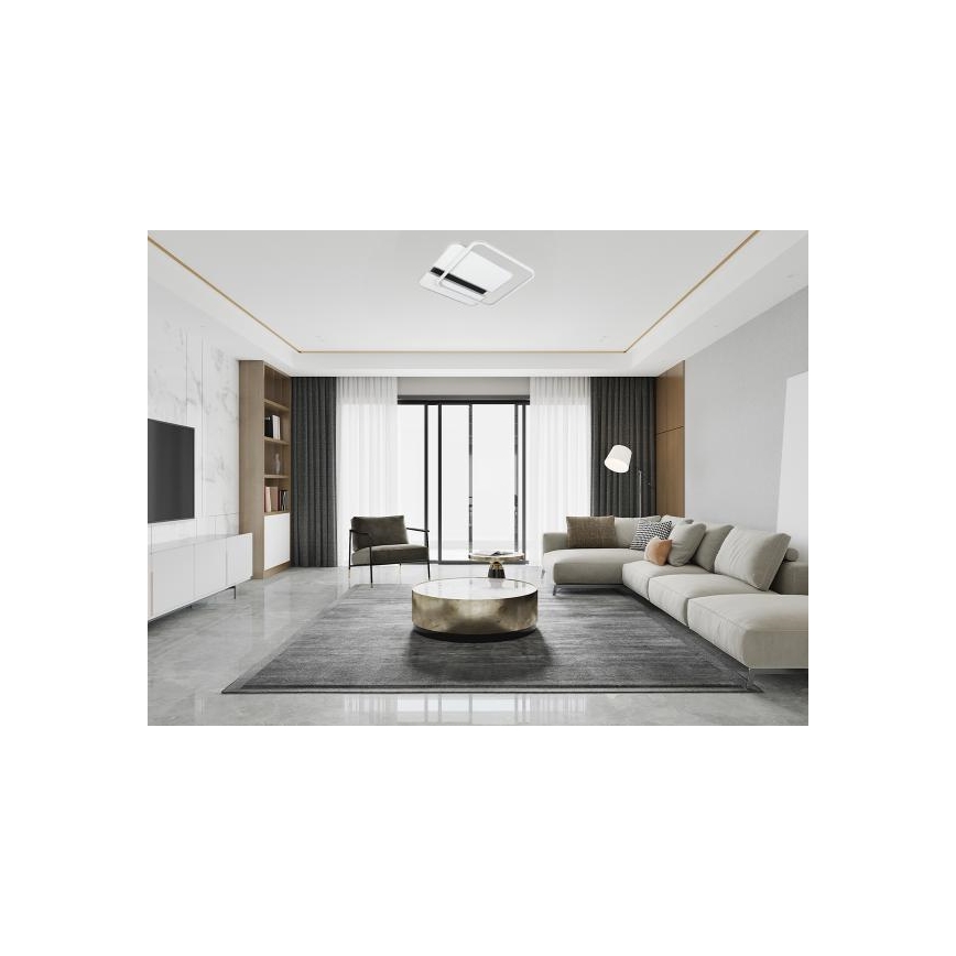 LED Pritemdomas lubinis šviestuvas LED/95W/230V 3000-6500K balta + nuotolinio valdymo pultas