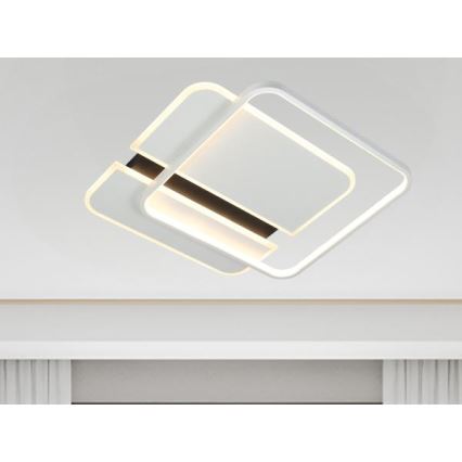 LED Pritemdomas lubinis šviestuvas LED/95W/230V 3000-6500K balta + nuotolinio valdymo pultas