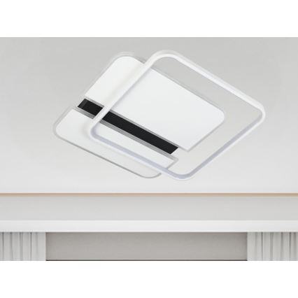 LED Pritemdomas lubinis šviestuvas LED/95W/230V 3000-6500K balta + nuotolinio valdymo pultas