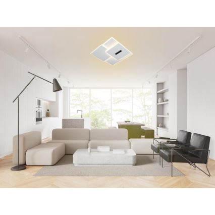 LED Pritemdomas lubinis šviestuvas LED/95W/230V 3000-6500K balta + nuotolinio valdymo pultas