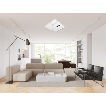 LED Pritemdomas lubinis šviestuvas LED/95W/230V 3000-6500K balta + nuotolinio valdymo pultas