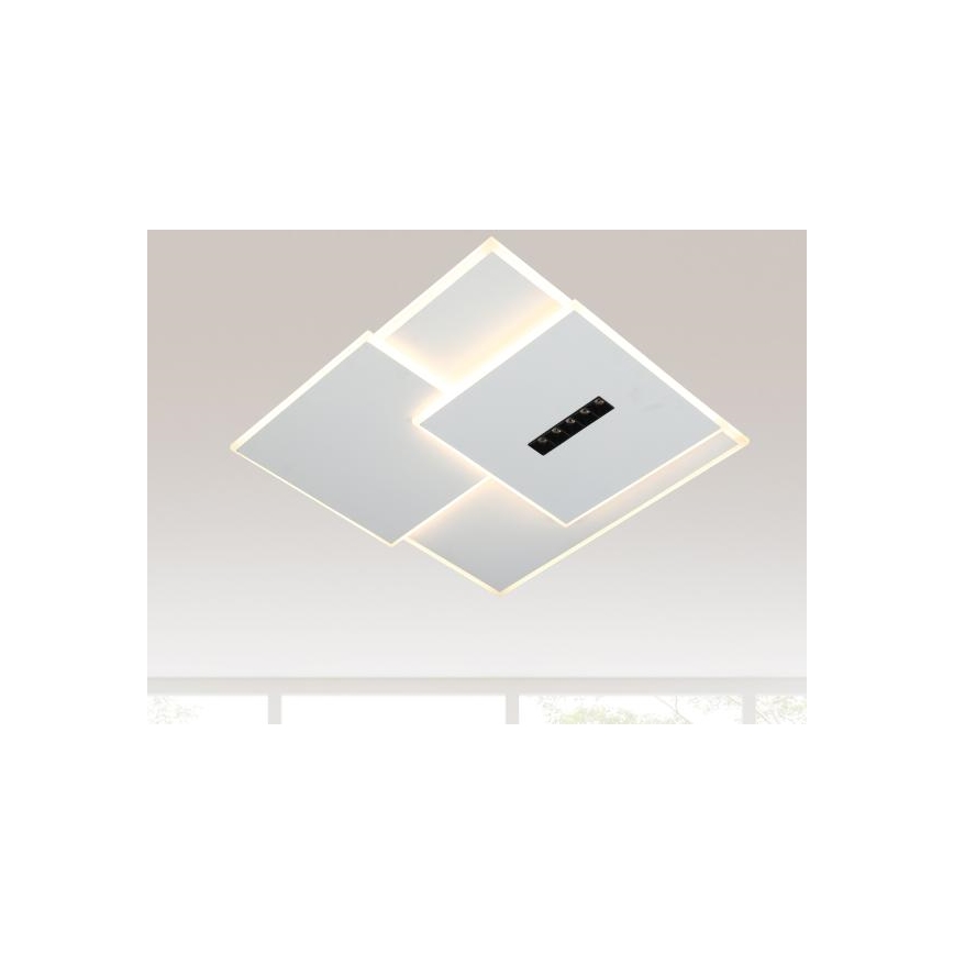 LED Pritemdomas lubinis šviestuvas LED/95W/230V 3000-6500K balta + nuotolinio valdymo pultas