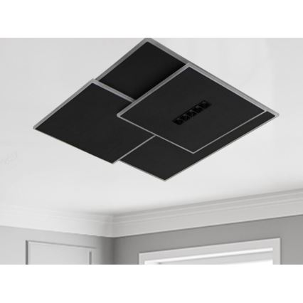 LED Pritemdomas lubinis šviestuvas LED/95W/230V 3000-6500K juoda + nuotolinio valdymo pultas