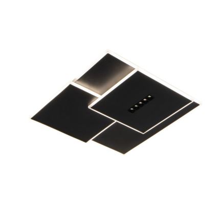 LED Pritemdomas lubinis šviestuvas LED/95W/230V 3000-6500K juoda + nuotolinio valdymo pultas
