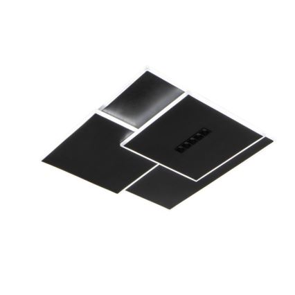 LED Pritemdomas lubinis šviestuvas LED/95W/230V 3000-6500K juoda + nuotolinio valdymo pultas