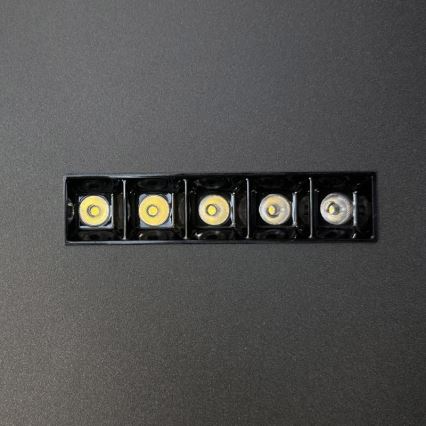 LED Pritemdomas lubinis šviestuvas LED/95W/230V 3000-6500K juoda + nuotolinio valdymo pultas