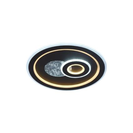 LED Pritemdomas lubinis šviestuvas LED/95W/230V 3000-6500K juoda + nuotolinio valdymo pultas