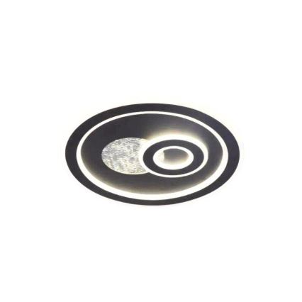 LED Pritemdomas lubinis šviestuvas LED/95W/230V 3000-6500K juoda + nuotolinio valdymo pultas