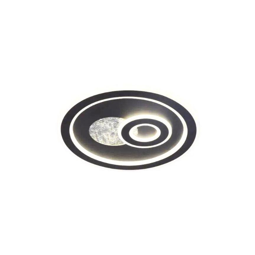 LED Pritemdomas lubinis šviestuvas LED/95W/230V 3000-6500K juoda + nuotolinio valdymo pultas