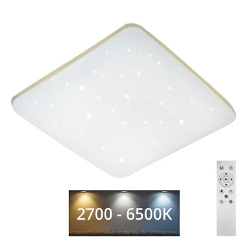 LED Pritemdomas lubinis šviestuvas MANA LED/36W/230V 2700-6500K 43x43 cm + nuotolinio valdymo pultas