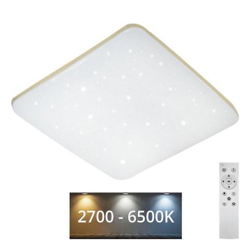 LED Pritemdomas lubinis šviestuvas MANA LED/60W/230V 2700-6500K 53x53 cm + nuotolinio valdymo pultas