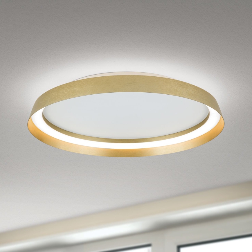 LED Pritemdomas lubinis šviestuvas MANTA LED/38W/230V 2700/3000/4000K diametras 45 cm auksas