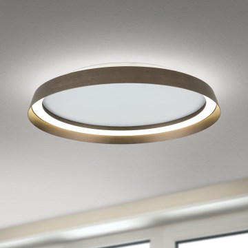 LED Pritemdomas lubinis šviestuvas MANTA LED/38W/230V 2700/3000/4000K diametras 45 cm ruda