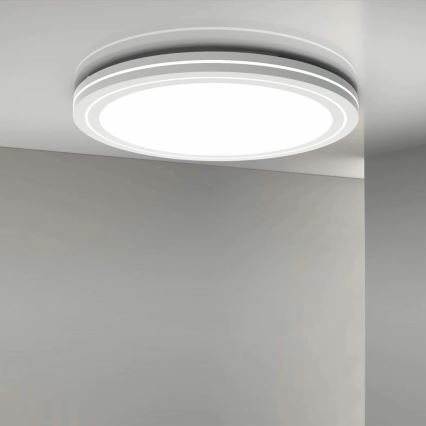 LED pritemdomas lubinis vonios šviestuvas MARIAN LED/72W/230V diametras 48 cm 3000-6000K IP44 + nuotolinio valdymo pultas