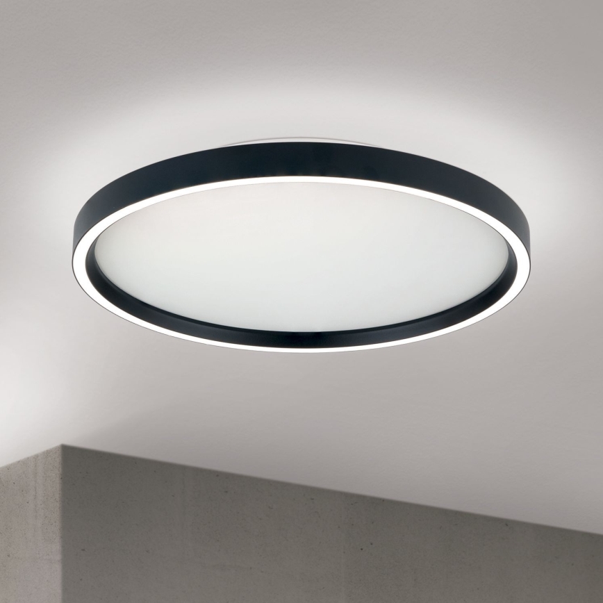 LED Pritemdomas lubinis šviestuvas MASCA LED/36W/230V 2700/3350/4000K diametras 40 cm juoda