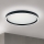 LED Pritemdomas lubinis šviestuvas MASCA LED/36W/230V 2700/3350/4000K diametras 40 cm juoda