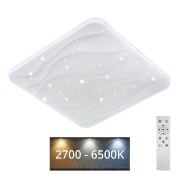 LED Pritemdomas lubinis šviestuvas NERIS LED/36W/230V 2700-6500K 43x43 cm + nuotolinio valdymo pultas