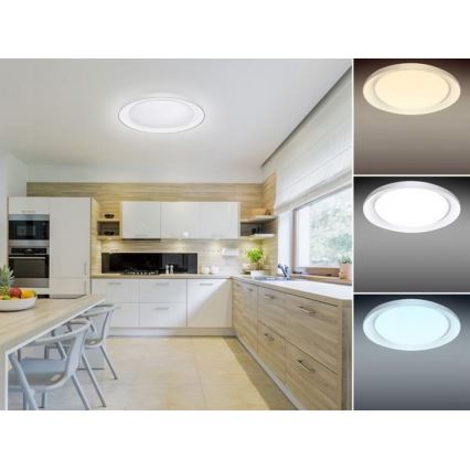 LED Pritemdomas lubinis šviestuvas OPAL LED/24W/230V + nuotolinio valdymo pultas