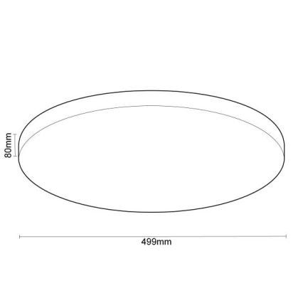 LED Pritemdomas lubinis šviestuvas OPAL LED/48W/230V 2700-6500K Wi-Fi Tuya balta + nuotolinio valdymo pultas