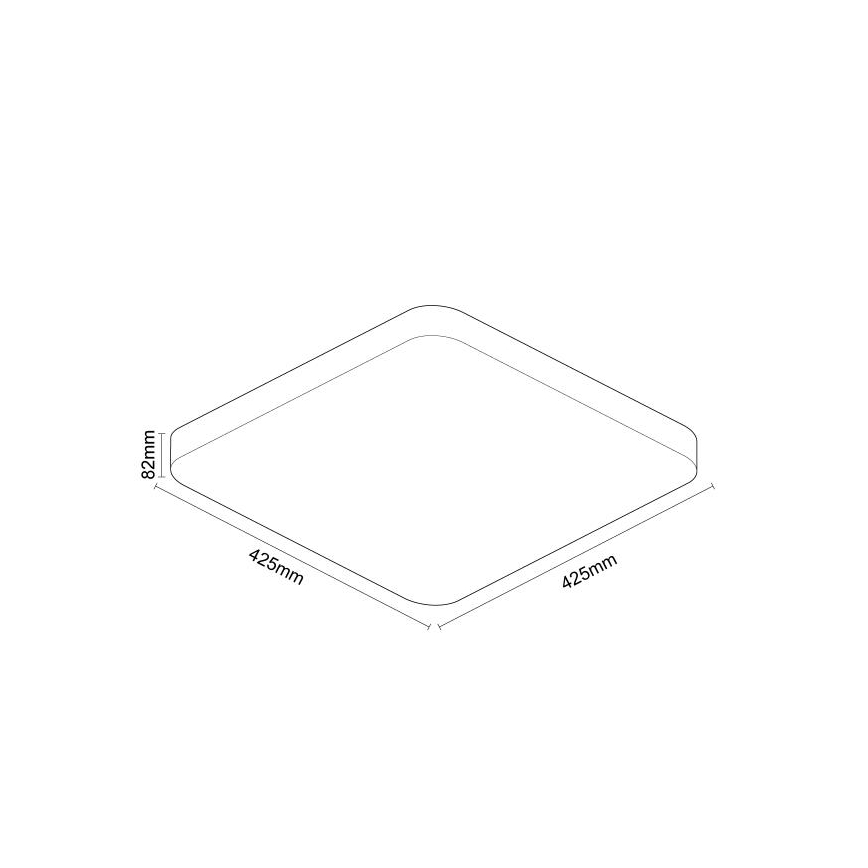 LED Pritemdomas lubinis šviestuvas OPAL LED/48W/230V 2700-6500K Wi-Fi Tuya balta + nuotolinio valdymo pultas
