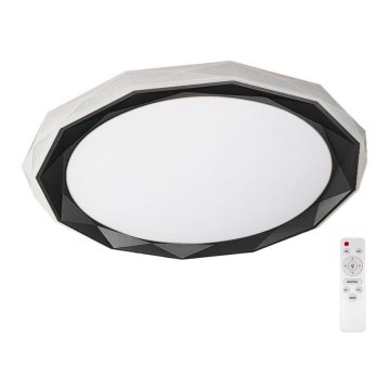 LED Pritemdomas lubinis šviestuvas OSCAR LED/45W/230V 3000-6000K juoda + nuotolinio valdymo pultas