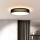 LED Pritemdomas lubinis šviestuvas PENLEY LED/48W/230V 3000-6500K diametras 40 cm juoda + nuotolinio valdymo pultas