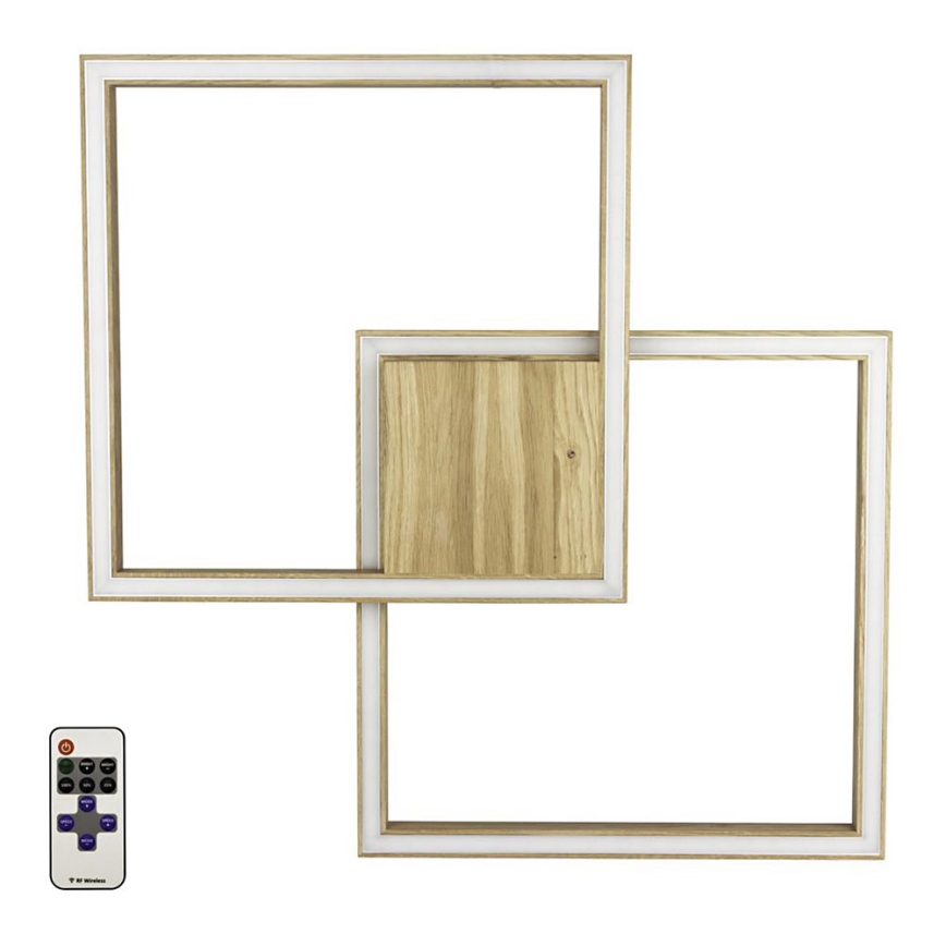 LED Pritemdomas lubinis šviestuvas RAMME LED/48W/230V matinio ąžuolo + nuotolinio valdymo pultas