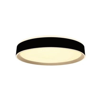 LED Pritemdomas lubinis šviestuvas su valdymu balsu OPAL LED/48W/230V 2700-6500K juoda + nuotolinio valdymo pultas