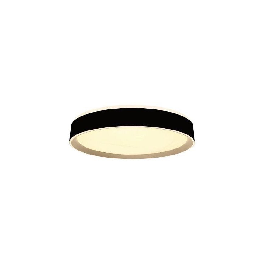 LED Pritemdomas lubinis šviestuvas su valdymu balsu OPAL LED/48W/230V 2700-6500K juoda + nuotolinio valdymo pultas