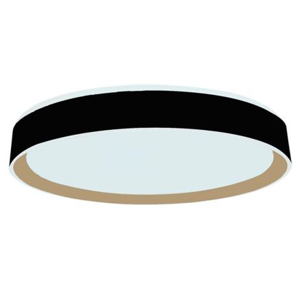 LED Pritemdomas lubinis šviestuvas su valdymu balsu OPAL LED/48W/230V 2700-6500K juoda + nuotolinio valdymo pultas