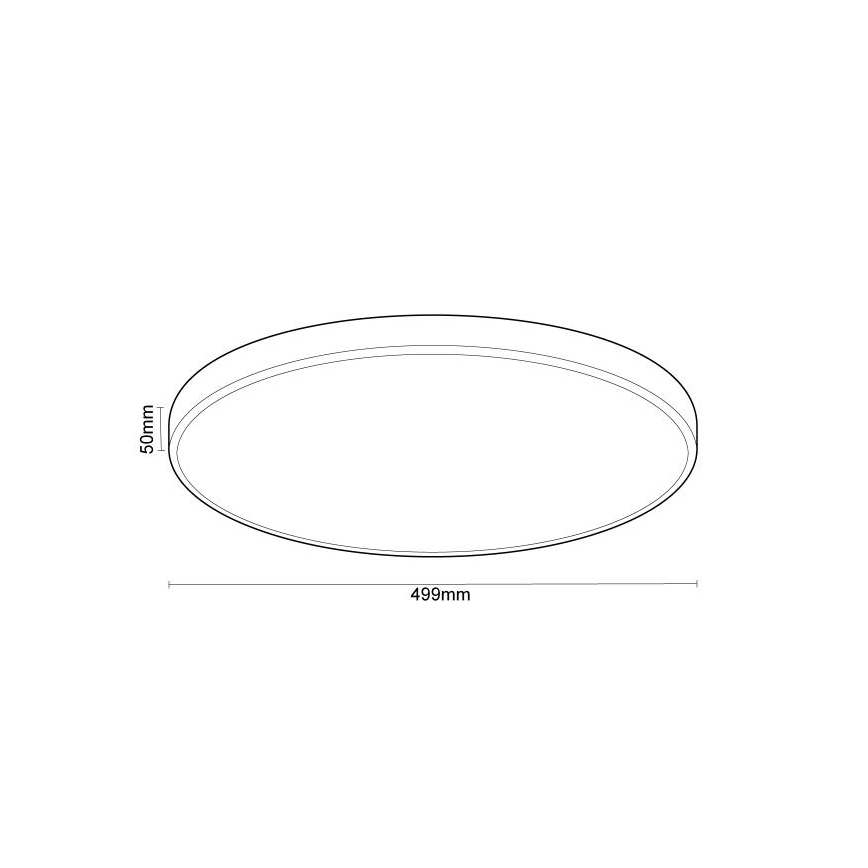 LED Pritemdomas lubinis šviestuvas su valdymu balsu OPAL LED/48W/230V 2700-6500K juoda + nuotolinio valdymo pultas