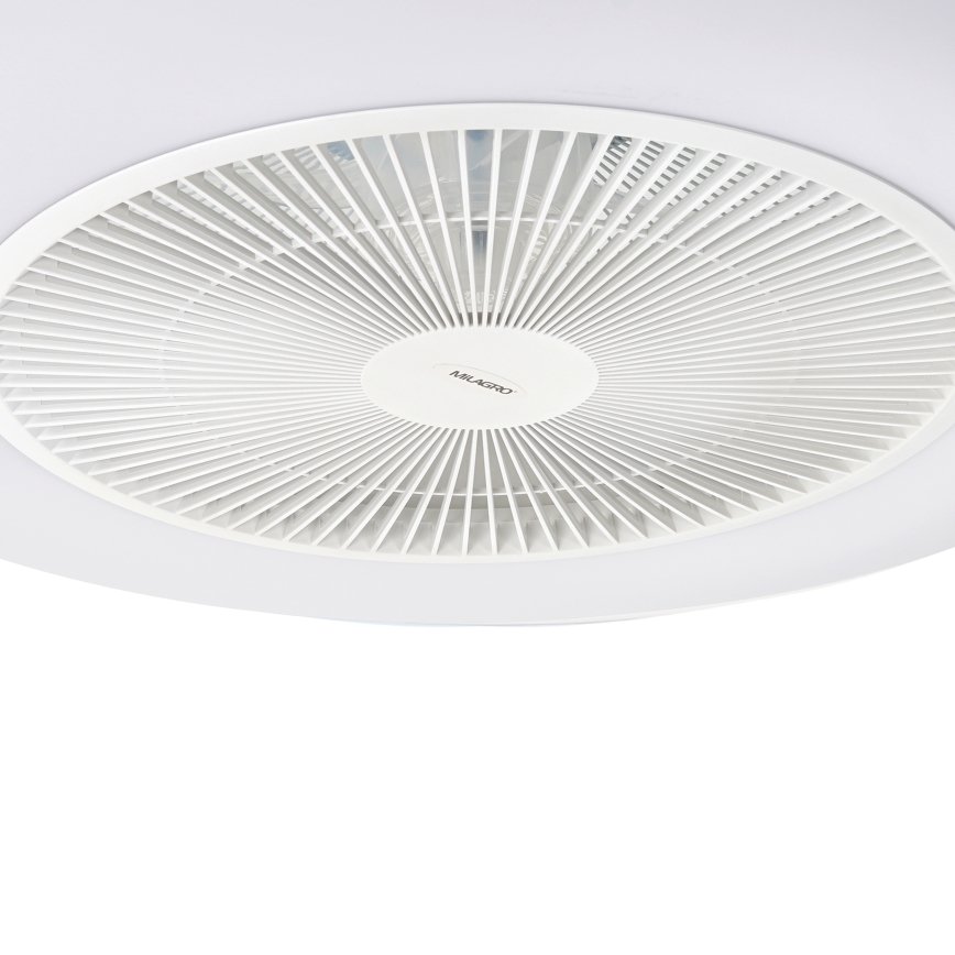 LED Pritemdomas lubinis šviestuvas su ventiliatoriumi ARIA LED/38W/230V 3000-6000K baltas + valdymo pultas