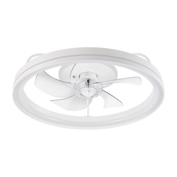 LED Pritemdomas lubinis šviestuvas su ventiliatoriumi FARGO LED/37W/230V baltas + nuotolinio valdymo pultas