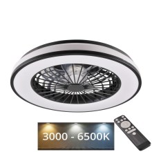 LED Pritemdomas lubinis šviestuvas su ventiliatoriumi LED/48W/230V 3000-6500K + nuotolinio valdymo pultas