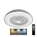 LED Pritemdomas lubinis šviestuvas su ventiliatoriumi OPAL LED/48W/230V 3000-6500K + nuotolinio valdymo pultas