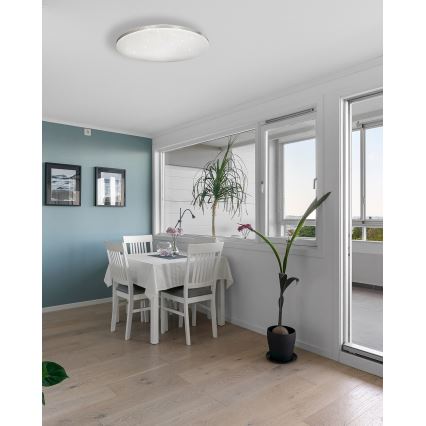LED Pritemdomas lubinis šviestuvas VENTA LED/36W/230V 2700-6500K diametras 48 cm + nuotolinio valdymo pultas