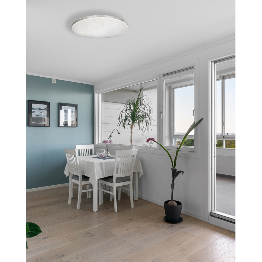 LED Pritemdomas lubinis šviestuvas VENTA LED/36W/230V 2700-6500K diametras 48 cm + nuotolinio valdymo pultas