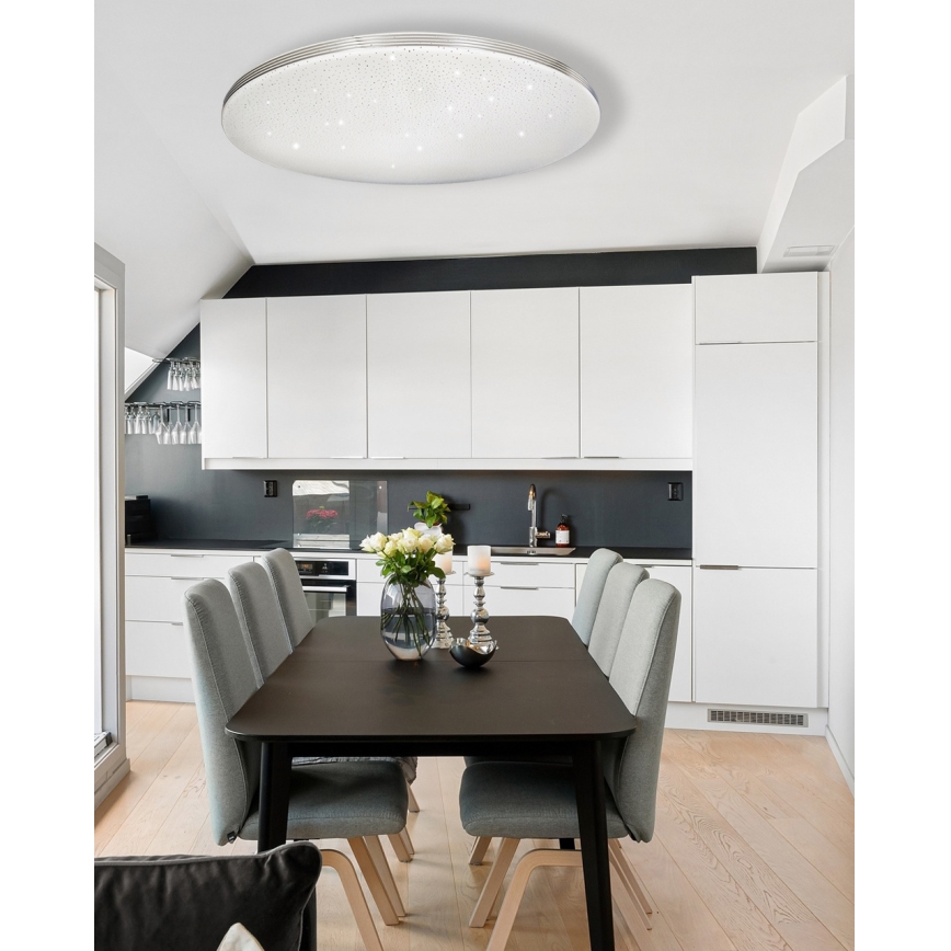 LED Pritemdomas lubinis šviestuvas VENTA LED/60W/230V 2700-6500K diametras 58 cm + nuotolinio valdymo pultas
