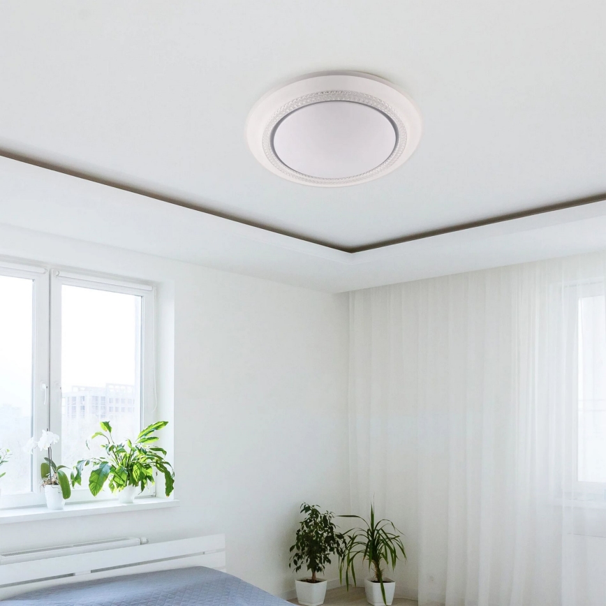 LED pritemdomas lubinis vonios šviestuvas ADELA LED/72W/230V diametras 48 cm 3000-6000K IP44 + nuotolinio valdymo pultas