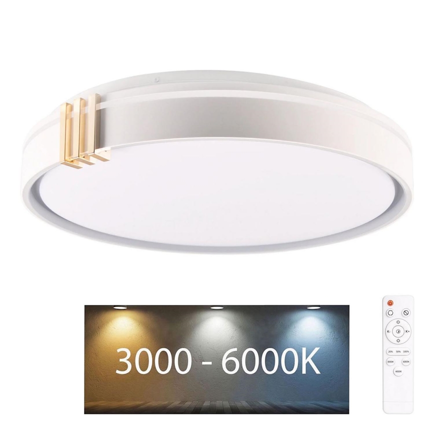 LED pritemdomas lubinis vonios šviestuvas ARLETTA LED/48W/230V diametras 38 cm 3000-6000K IP44 + nuotolinio valdymo pultas